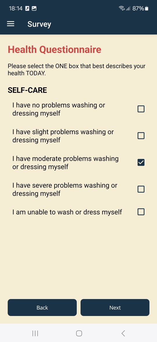 Gesundheitsfragebogen